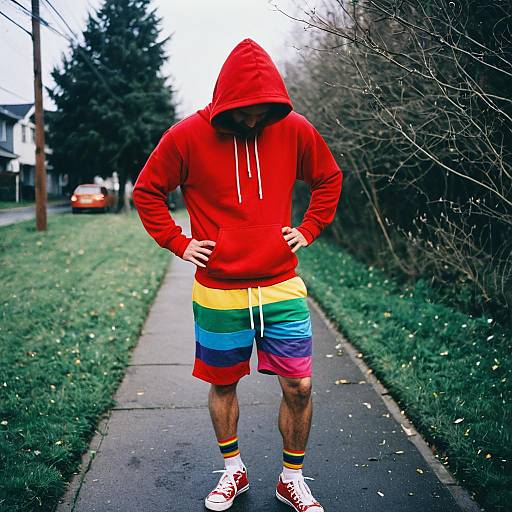 Rainbow Bright Costume with Hoodie