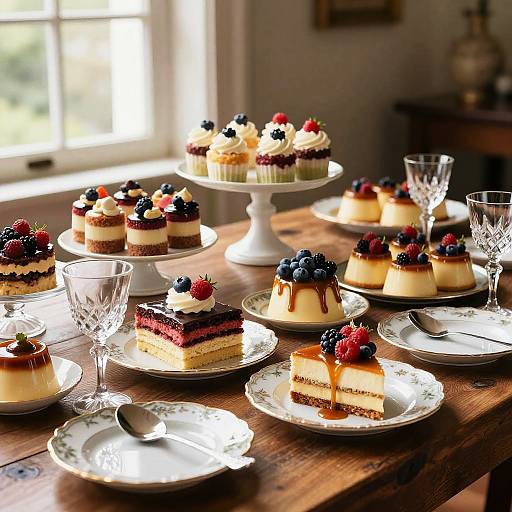 Lavish Gourmande Dessert Buffet Scene