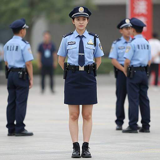 Realistic Police Costume with Crossdressing