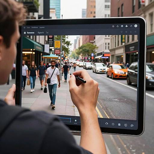 AI Person Remover on Urban Photo