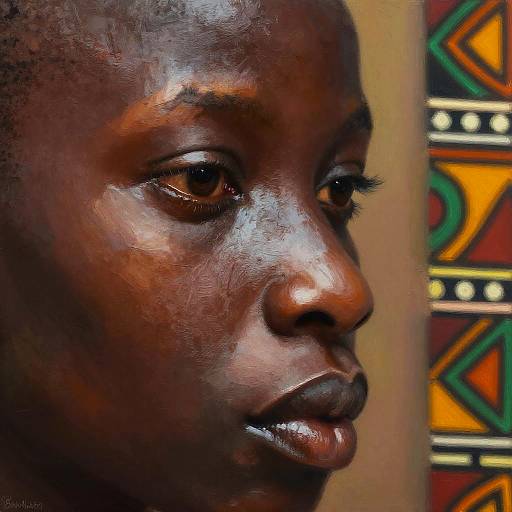 Semi-Realistic African Cultural Portrait