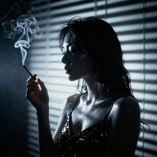 Neo-Noir Ethereal Portrait