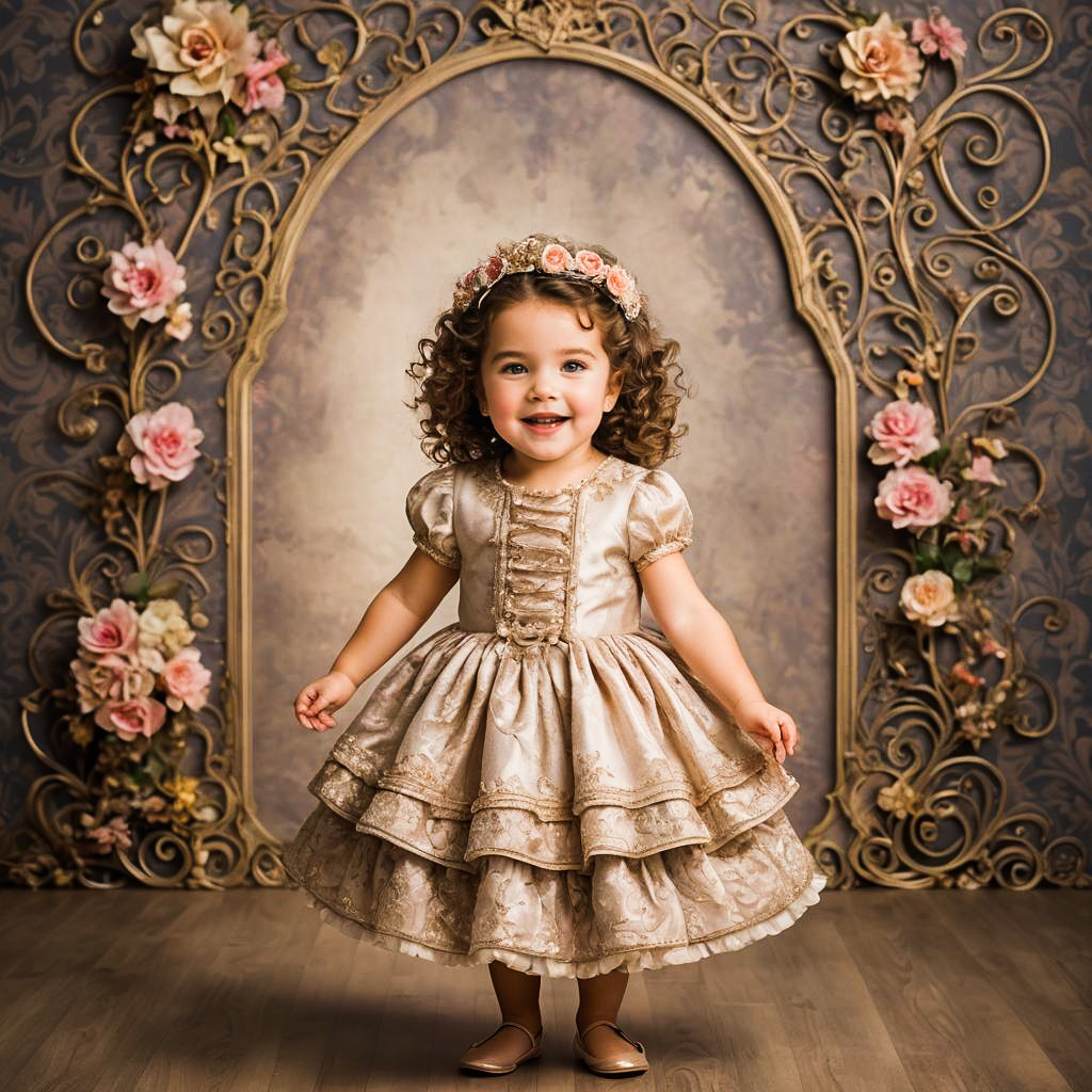 Whimsical Princess Photoshoot of a Little Girl