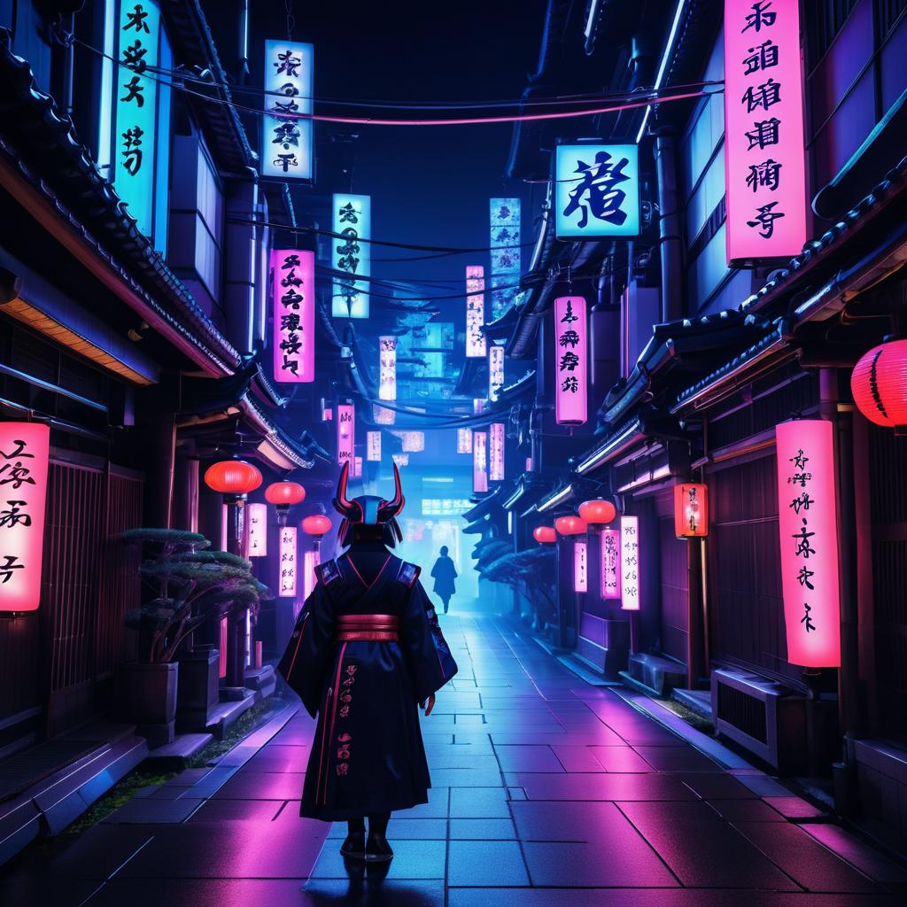 Cyberpunk Yokai: Neon Mythology Unleashed