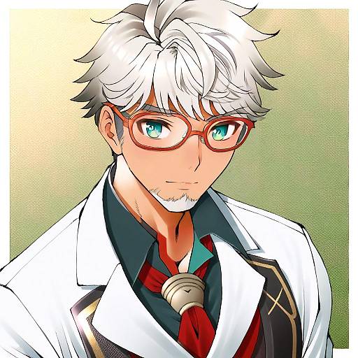 Illustration of Arurandeisu, holostars in the style of Dr rex