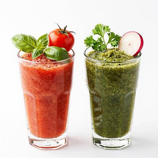 Dual Vibrant Glass Smoothies
