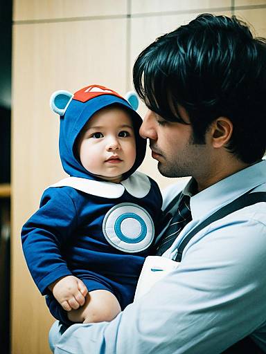 Man as Baby with Mother Cosplay