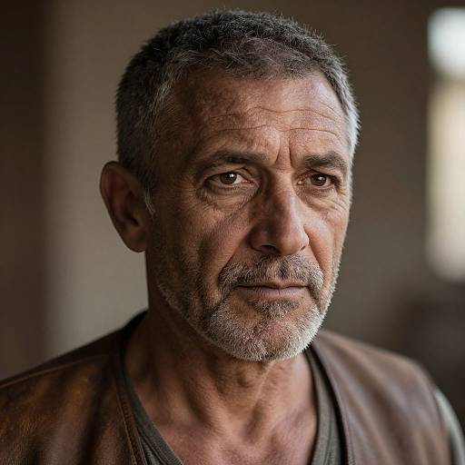 Portrait of Rugged Middle-Aged Man