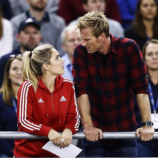 Intense Focus at Sports Event