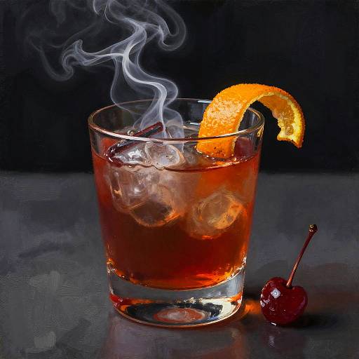 Smoky Boulevardier in Chiaroscuro Oils