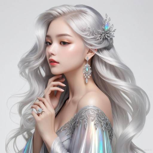 Ethereal Portrait of a Graceful Woman Ethereal Portrait of a Graceful Woman