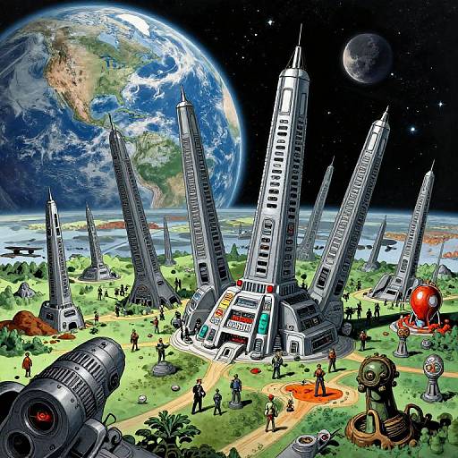 Von Neumann Machines Swarm Sci-Fi