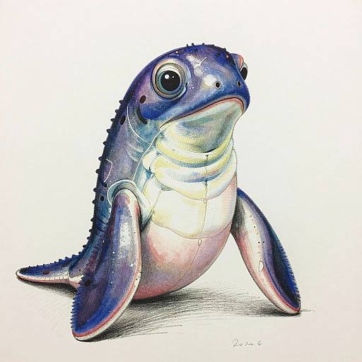 Mr. Narwhal in Jansson-Picasso Style