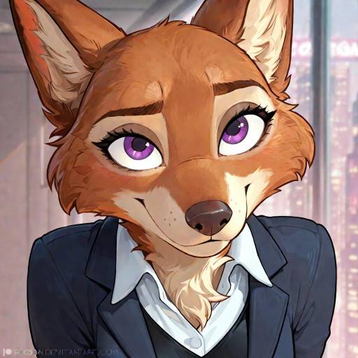 Expressive Anthropomorphic Wolf Art Piece