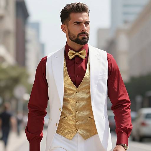 Confident Man in Elegant Formalwear