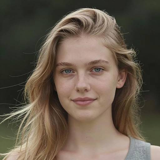 Young Blonde Woman Portrait