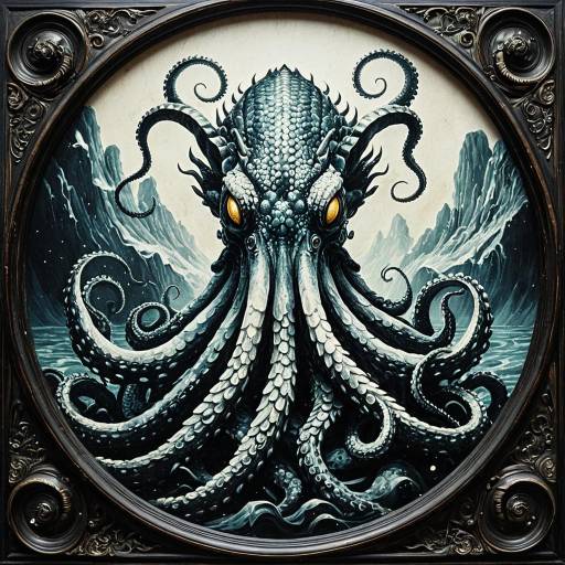 Vintagepunk Kraken with Obsidian Scales Vintagepunk Kraken with Obsidian Scales