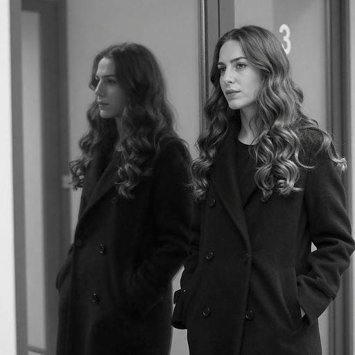 Elegant B&W Portrait of Two Women