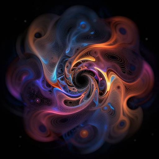 Abstract Cosmic AI Artistry