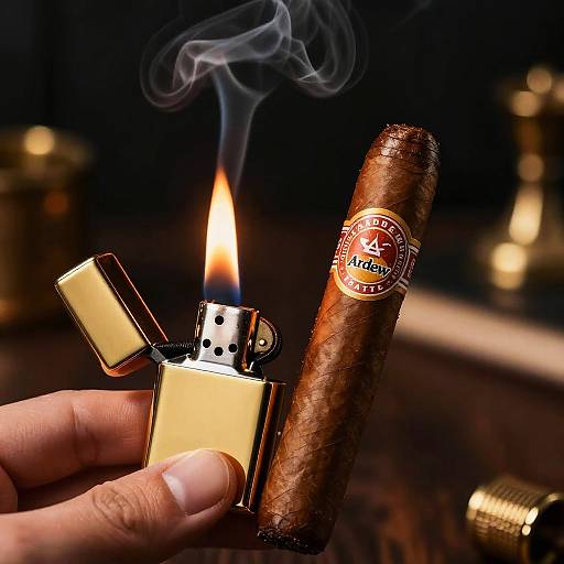 Andrew Tate Cigars in Vintage Ambiance