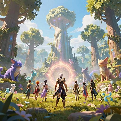 Leonhart in Mystical Fantasy Landscape