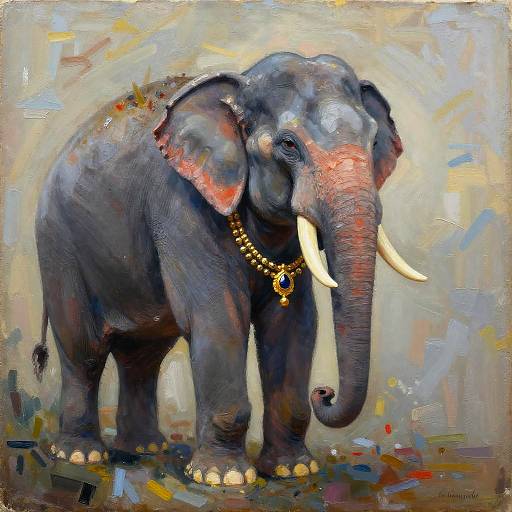 Surreal Elephant Abstract Expressionism