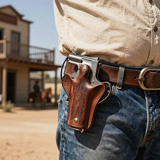 US Marshal Pistol in Western Town