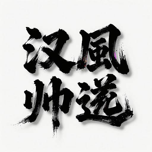 Abstract Calligraphy Neon Word Art