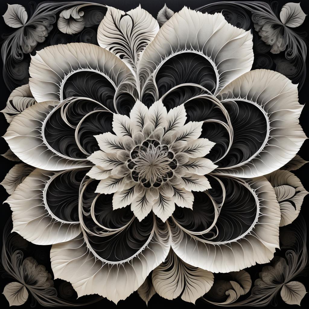 Intricate Surreal Flower of Organic Horror