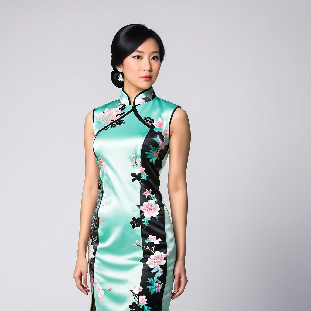 Confident Businesswoman in Qipao