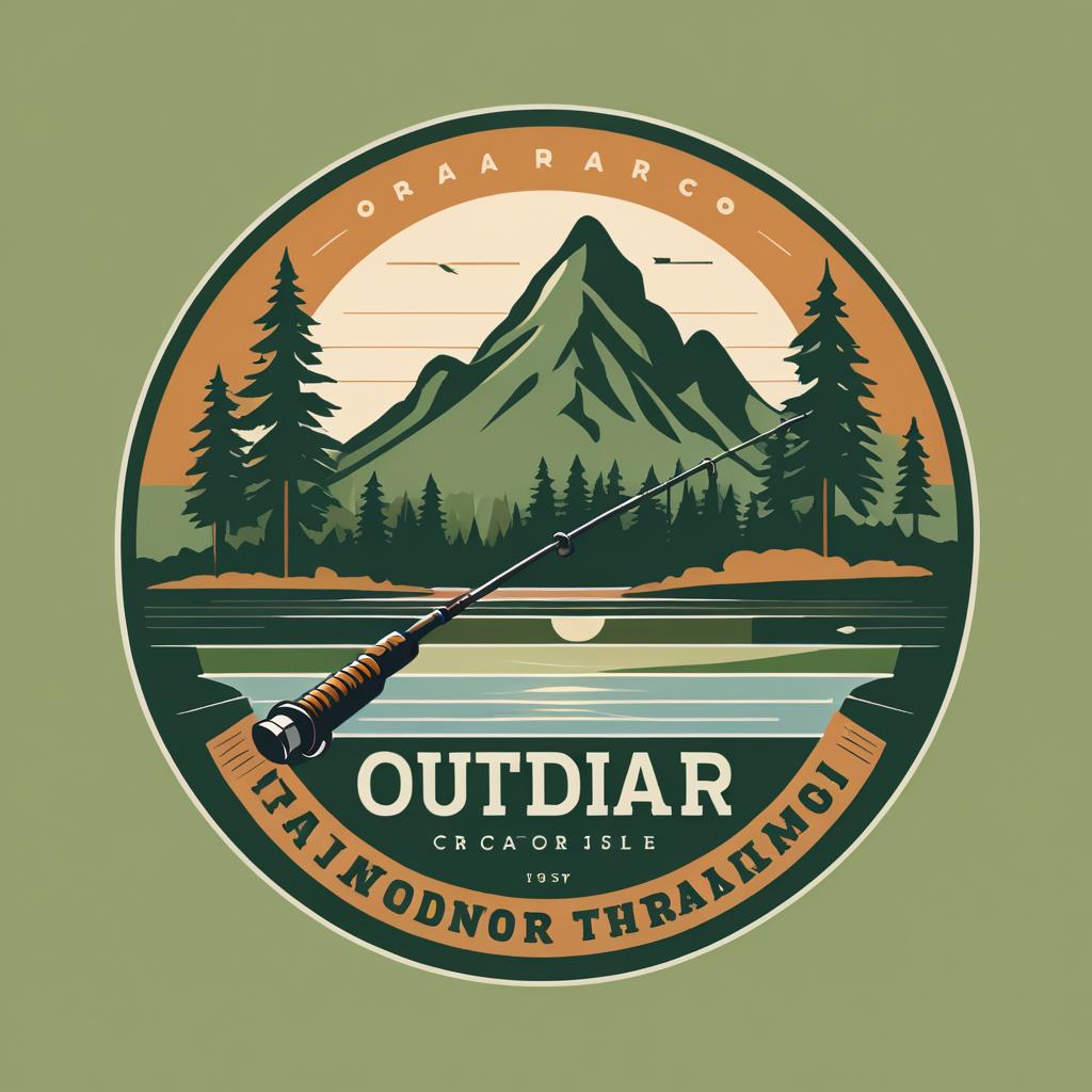 Vintage-Inspired Fishing Adventure Logo