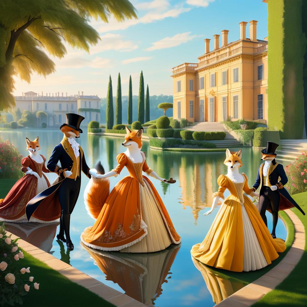 Regency Foxes: A 4K Courtly Frolic