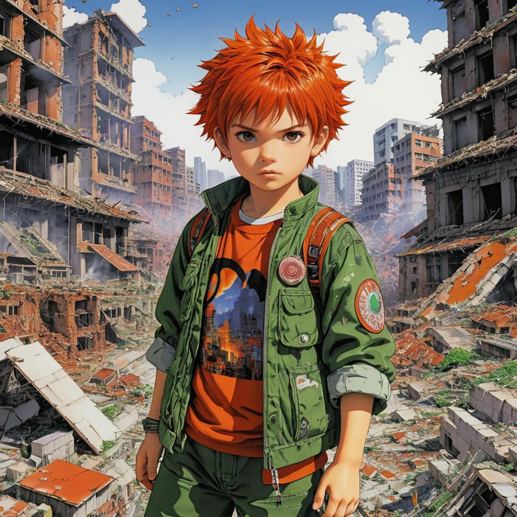 Fiery-Haired Boy Causes Earthquake in Ruins