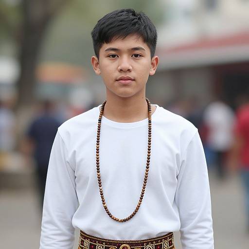 Realistic Sinulog Male Costume Portrait