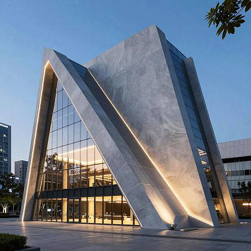 Futuristic Modern Church Exterior