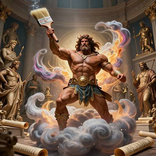 Visionary Artist Bringing Hercules to Life