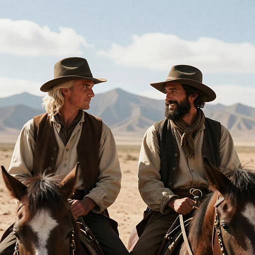 Men in Desert: A Historic Encounter