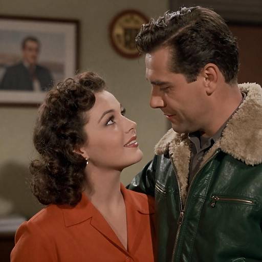 1950s Movie Poster Close-Up Couple