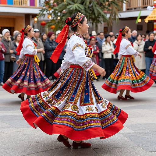 Vibrant Dance Mid-Motion Celebration