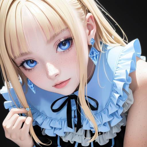 Elegant Close-Up of a Fashionable Girl