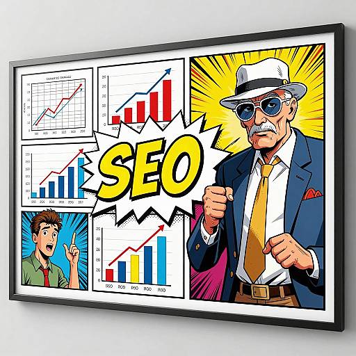 Dynamic Digital Marketing Comic Scene