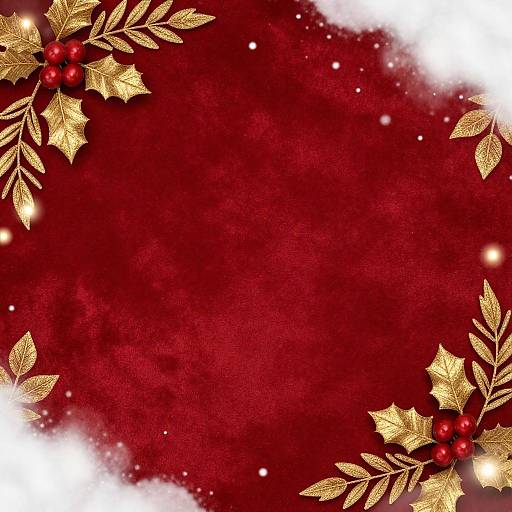 Elegant Red Velvet Christmas Background