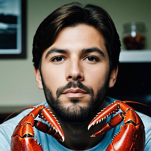 Realistic Male Lobster Character Portrait