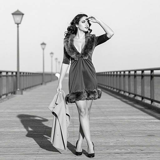 Elegance on a Sunlit Pier