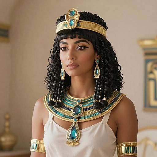 Elegant Cleopatra-Inspired Costume Showcase