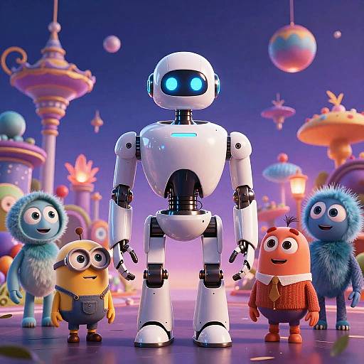 Futuristic Pixar-Style AI Poster Art