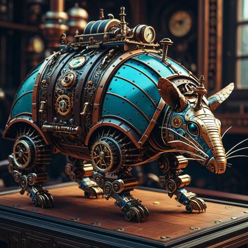 Steampunk Armadillo Automaton