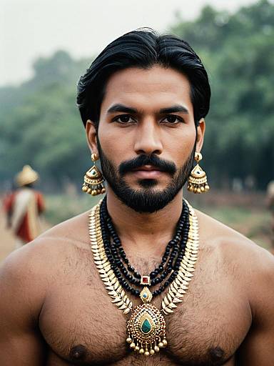 Indian Man in Traditional Jewelry