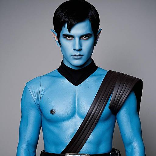 Thrawn Cosplay Male with Blue Skin