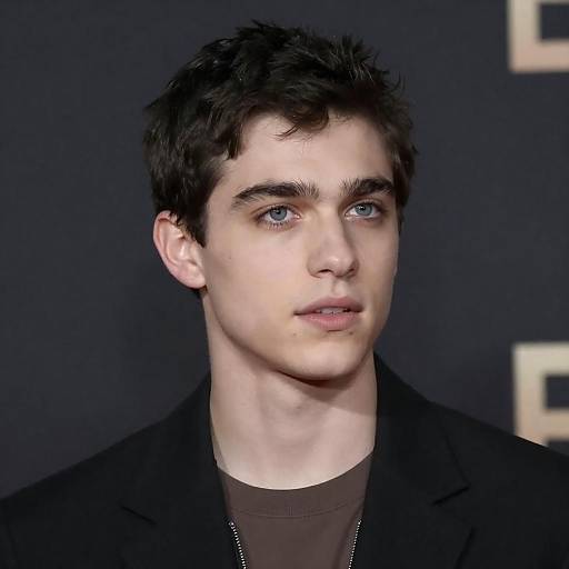 Profile of Young Man in Dark Setting